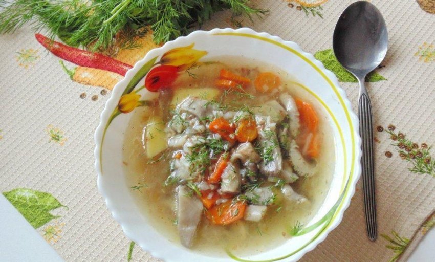 Вкусный рецепт супа из вешенок с картошкой