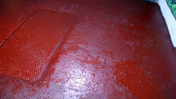 Как восстановить и покрасить осыпающийся бетонный пол