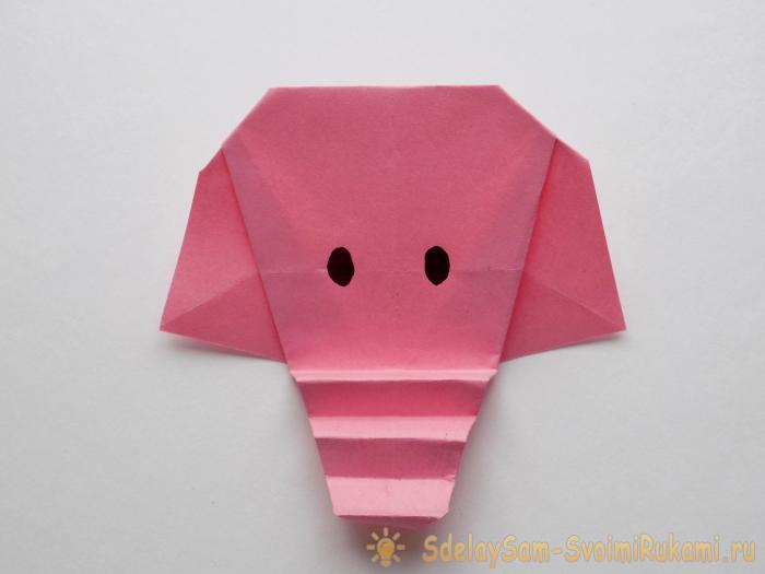 Как сделать слоника в технике оригами