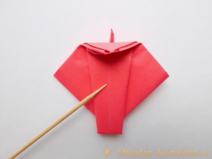 Как сделать кобру в технике оригами