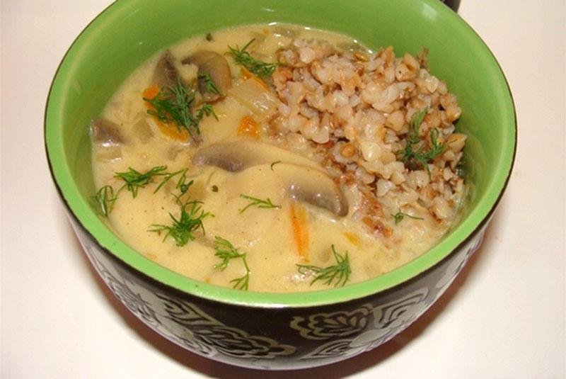 гречневый суп с грибами