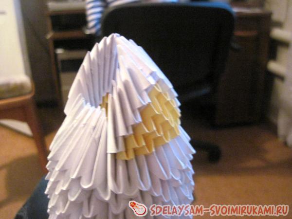 Кошечка из модульного оригами