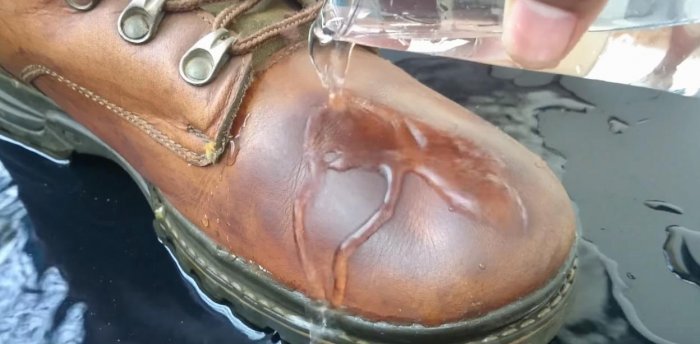 Водоотталкивающее покрытие для обуви
