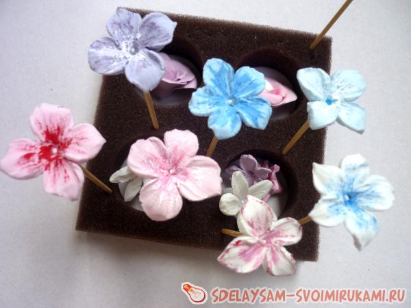 Цветы для из полимерной глины