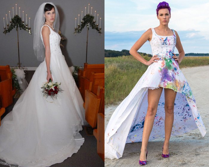 После свадьбы: 11 вариантов преображения подвенечного платья