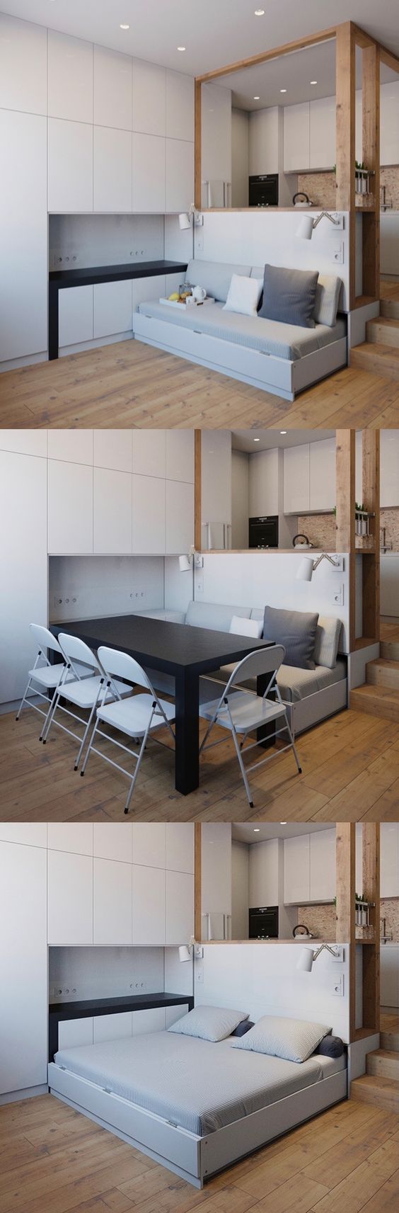 Как из маленькой квартиры сделать большую… Отличная и функциональная мебель для маленьких квартир