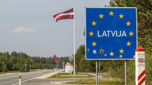 латвия, граница, дорога