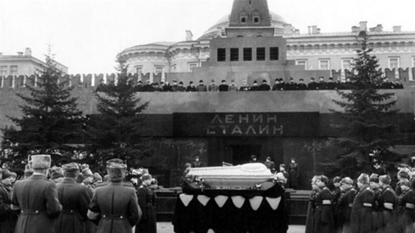 Похороны Сталина в 1953 году.
