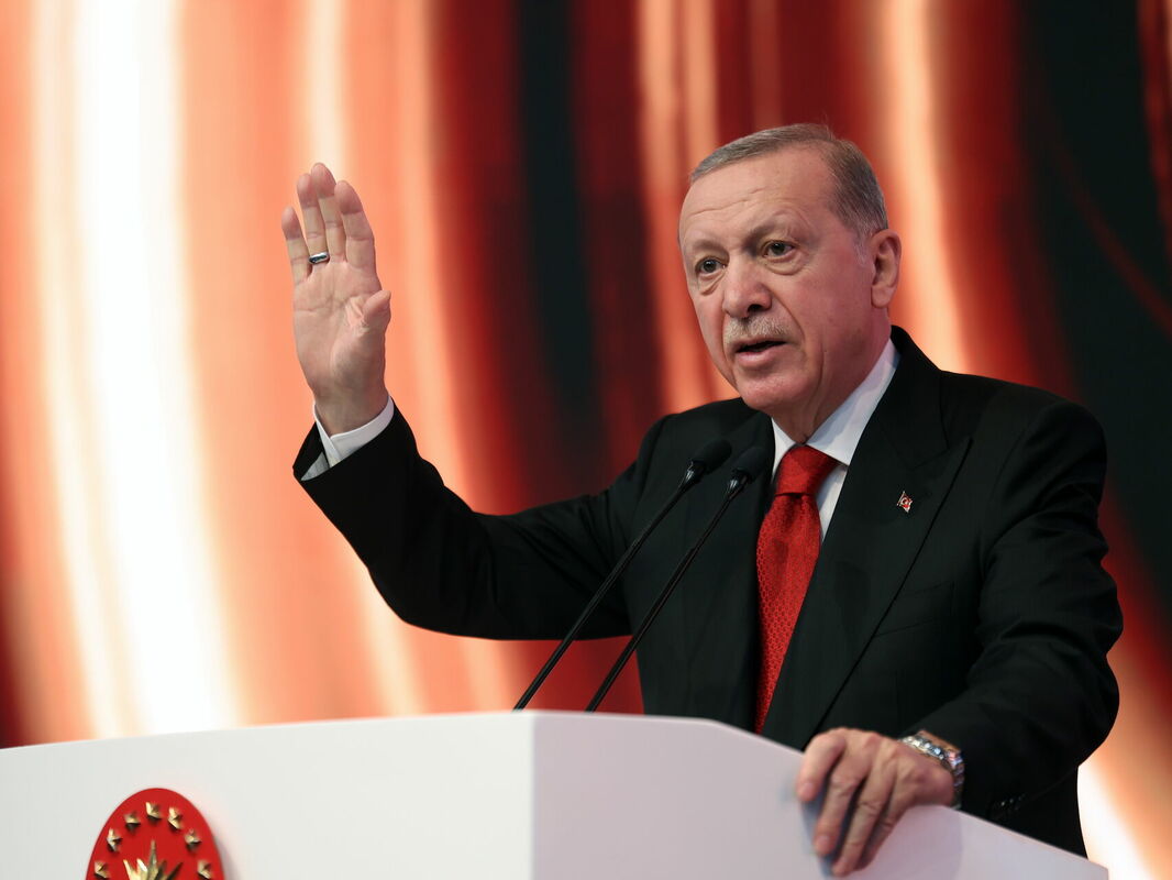 Президент Турции Реджеп Тайип Эрдоган.  Фото: Агентство по охране окружающей среды/ПРЕСС-ОФИС ПРЕЗИДЕНТА ТУРЦИИ
