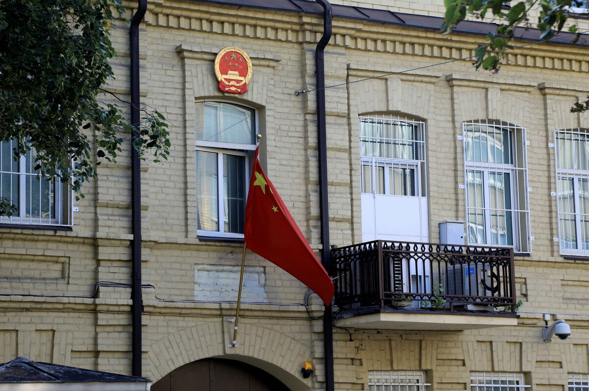 Посольство Китая в Литве.  Фото: EPA/ВАЛЬДА КАЛНИНА