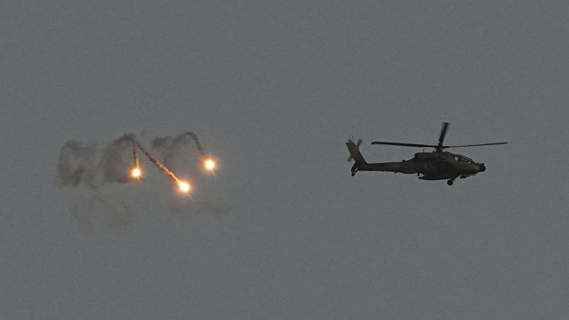 Вертолет Израиля ХАМАС Газа Апач