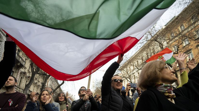 Венгрия антиправительственный протест Будапешт