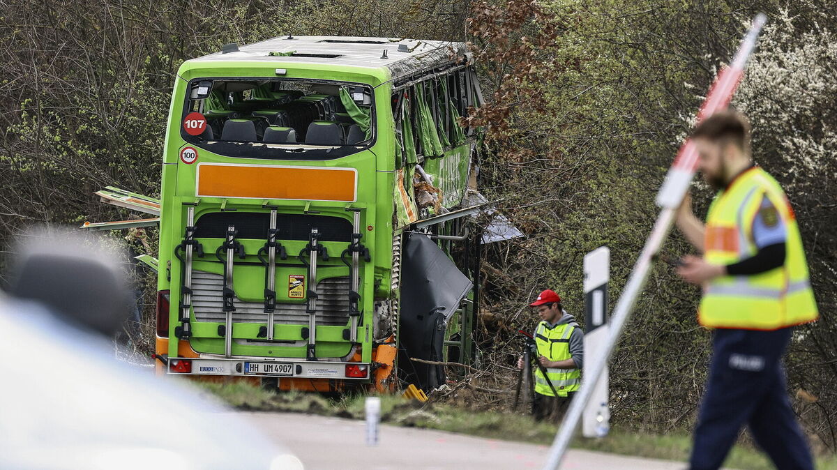 Авария Flixbus в Германии.  Фото: scanpix/EPA
